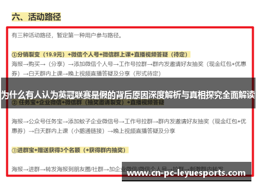 为什么有人认为英冠联赛是假的背后原因深度解析与真相探究全面解读 为什么有人认为英冠联赛是假的背后原因深度解析与真相探究全面解读
